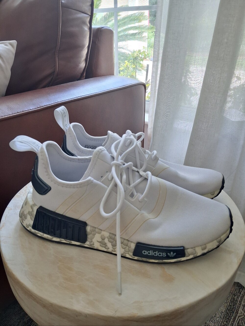 adidas Women’s Size 8.5 White Magic Gray NMD-style Running Sneakers